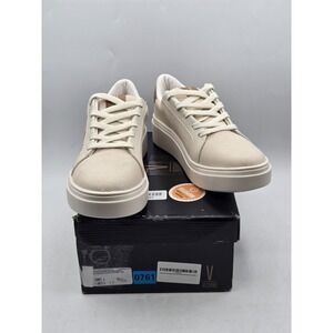 NIB Vizzano Women's Casual Flatform Sneakers - Beige/White/Brown - Size 9